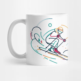 Minimalist Skieur Mug